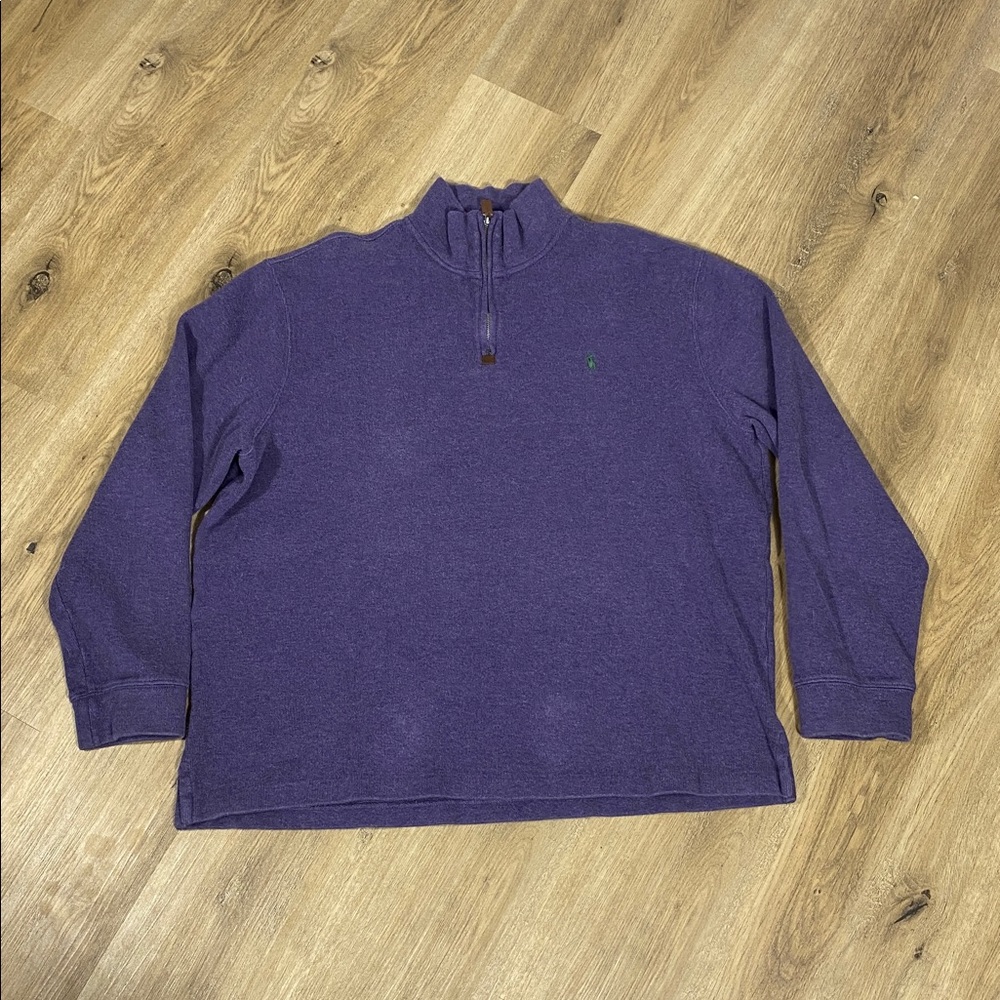 Vintage Polo Ralph Lauren Men’s Quarter Zip in purple size XL